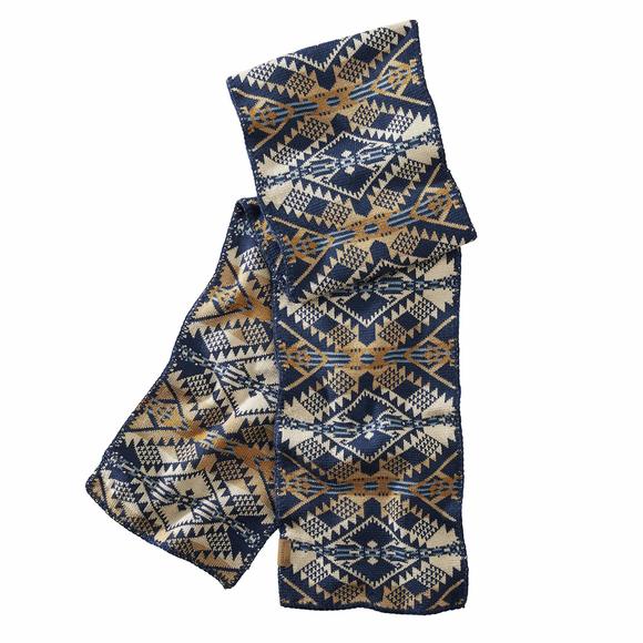 Men's Whisperwool Muffler Scarf, Journey West Navy, 1-sz🌸 - Picture 1 of 1
